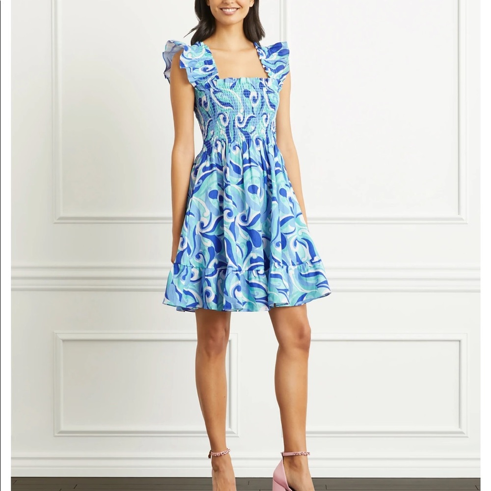 Hill House Blue and White Mini Dress